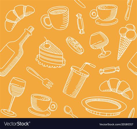 Seamless background that a cafe theme Royalty Free Vector