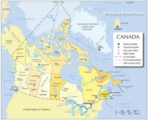 CANADA - GEOGRAPHICAL MAPS OF CANADA