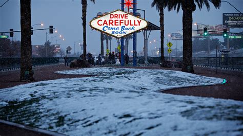 Las Vegas is getting a rare taste of real winter weather, with ...