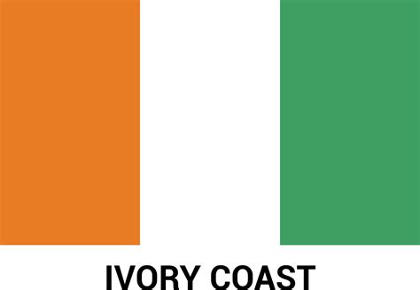 Ivory coast flag design vector 13337107 Vector Art at Vecteezy