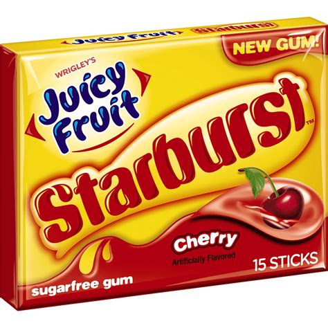 Juicy Fruit, Sugar Free Cherry Chewing Gum, 15 Ct - Walmart.com - Walmart.com