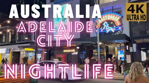 Adelaide City Nightlife | Australia |Walking Tour - YouTube