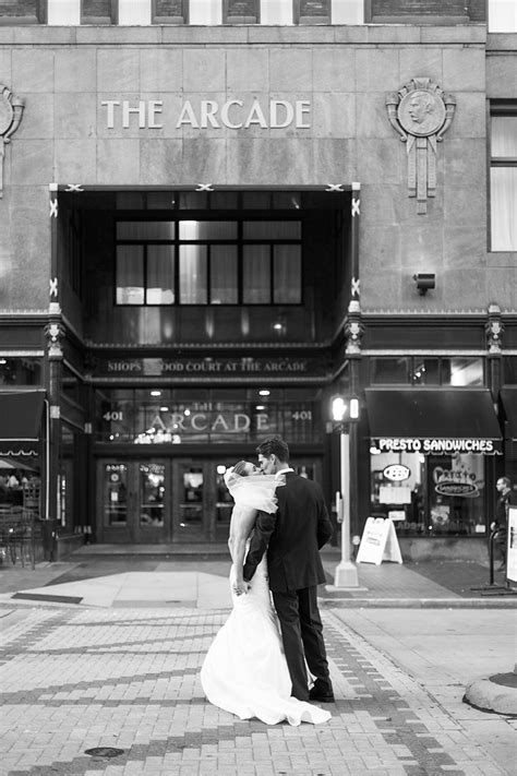 Cleveland Hyatt Regency Arcade Wedding |Erica + Brendan | Wedding portrait photography, Wedding ...