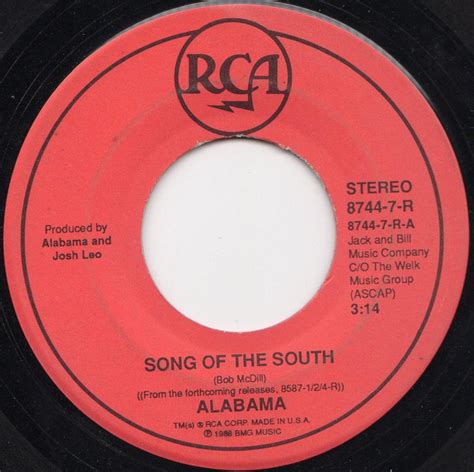 Alabama - Song Of The South (1988, Vinyl) | Discogs