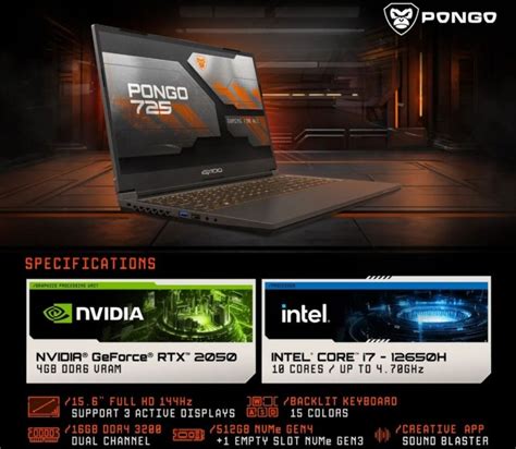 Axioo Pongo 725: Laptop Gaming dengan Fitur Terbaru dan Harga yang ...