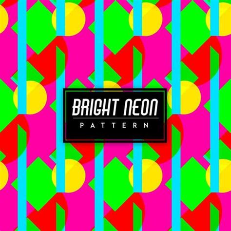 Bright Neon Colorful Shapes Seamless 685797 Vector Art at Vecteezy