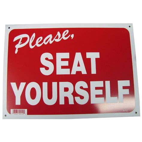 NeoPlex Please Seat Yourself Sign - Wayfair Canada