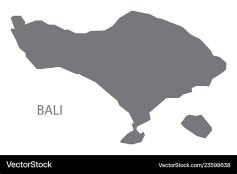 Peta Pulau Bali Vector