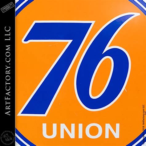 Vintage Union 76 Sign: Authentic Collectible Petroliana