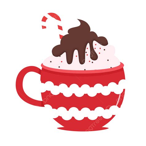 Christmas Hot Cocoa In Red Corrugated Cup, Red, Ripple, Cup PNG Transparent Clipart Image and ...