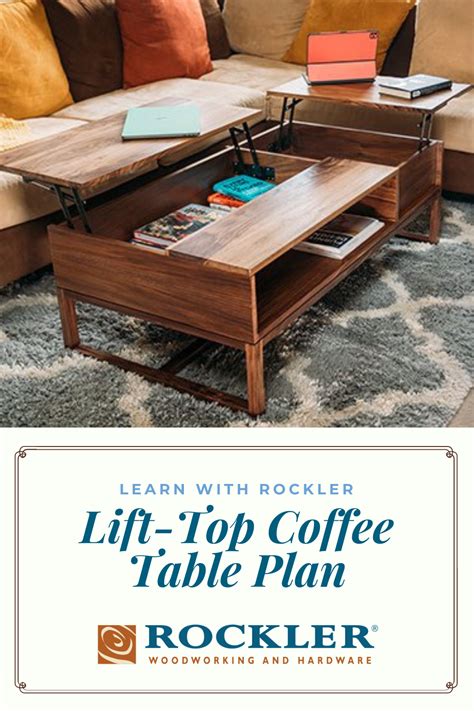 Lift-Top Coffee Table Project Plan | Coffee table plans, Woodworking plans, Downloadable ...