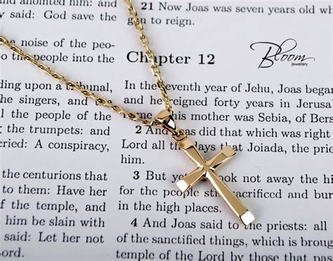 Baptism Cross Necklace 14K Gold Cross Necklace Mens Cross | Etsy