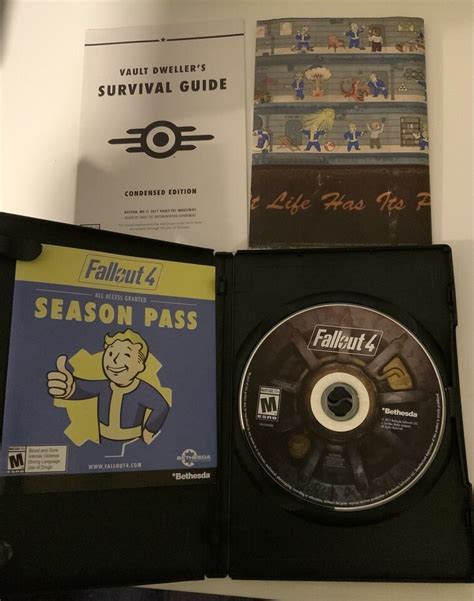 Fallout 4 PC Games 2015 Complete with Manual Survival Guide & Poster 93155170391 | eBay