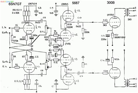 300B Amplifier Schematic