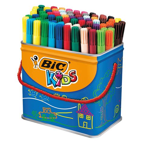 Bic Kids Visa Felt Pens Fine Tip Assorted (84 Pack) 829013