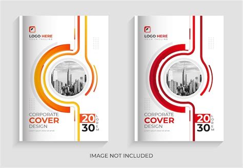 Premium PSD | Corporate Annual Report Book Cover Template Set