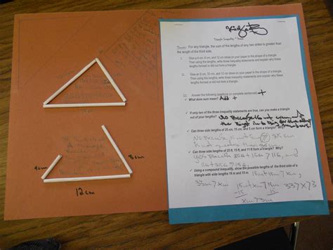 End of the year review of Triangle Inequality Theorem. Middle School Math Resources, Student ...
