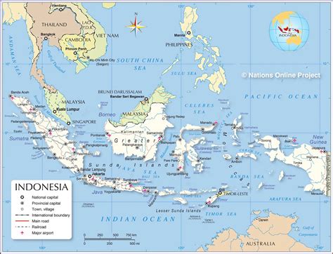 Bản đồ, thông tin Indonesia năm 2024 (Indonesia Map, Peta Indonesia)