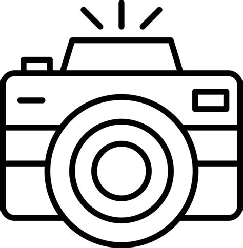 Photo Camera Outline Icon 9248494 Vector Art at Vecteezy