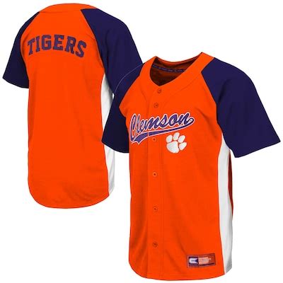 Youth Orange Clemson Tigers Dugout Baseball Jersey | Clemson Official Store