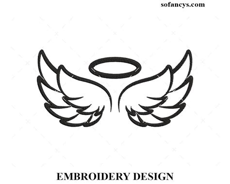 Angel Wings Embroidery Designs