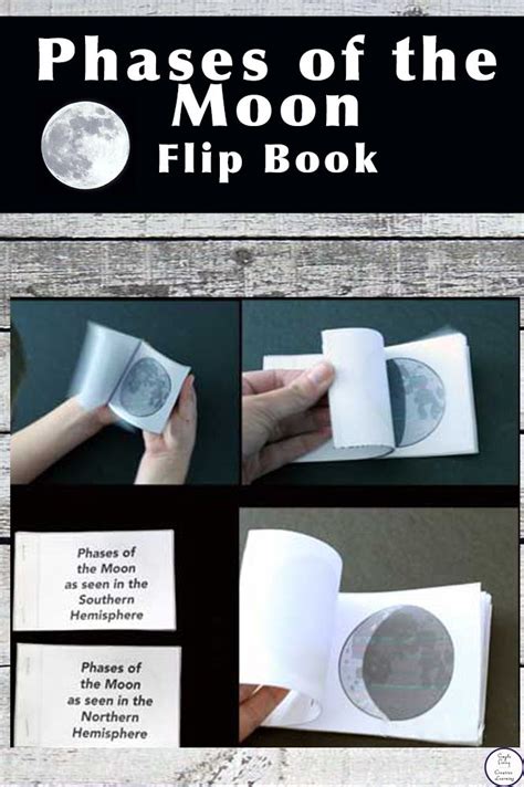 Phases of the Moon Flip Book | Flip book, Moon phase project, Study craft