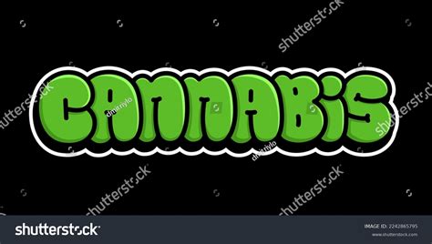 Cannabis Letters Word Sign Marijuana Package Stock Vector (Royalty Free) 2242865795 | Shutterstock