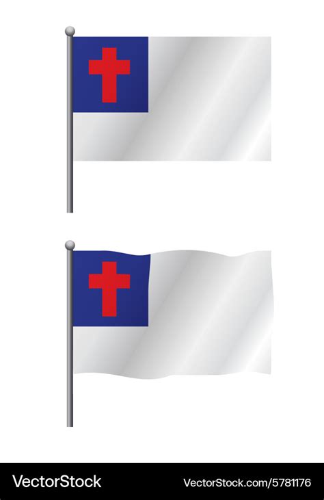 Christian flag Royalty Free Vector Image - VectorStock