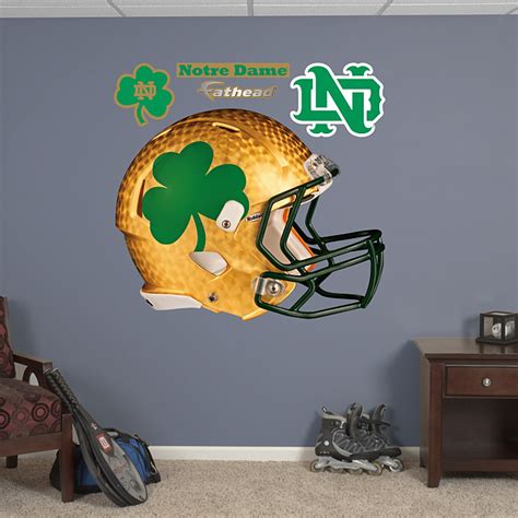 Notre Dame Fighting Irish: Shamrock Helmet Wall Decal | Shop Fathead ...