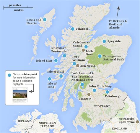 Scotland National Parks Map