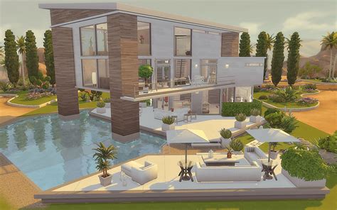 House 19 - The Sims 4 - Download Sims 4 Modern House, Sims 4 House Design, Sims 4 House Building ...