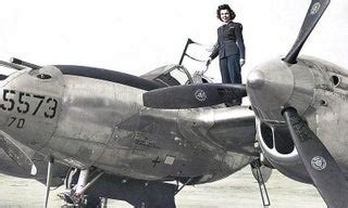 WASP pilot Elizabeth L. Remba Gardner of Rockford, Illinois, takes a ...