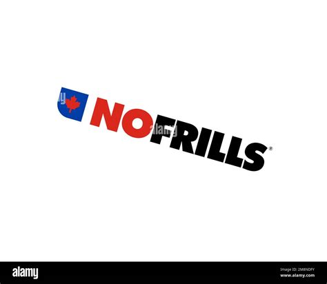 No Frills grocery store, rotated logo, white background B Stock Photo - Alamy