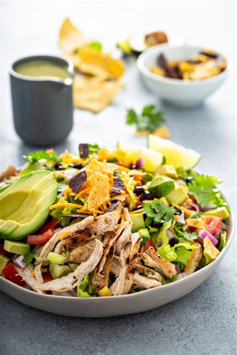 Simple Chicken Taco Salad Recipe - Oh Sweet Basil