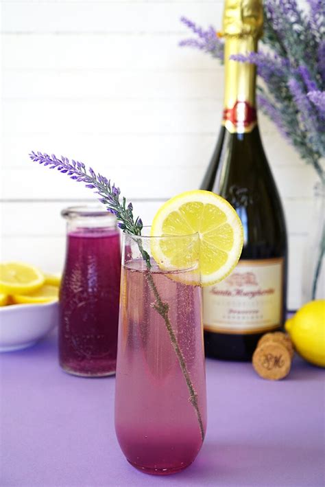 Lavender Lemonade Prosecco Cocktail - Happiness is Homemade