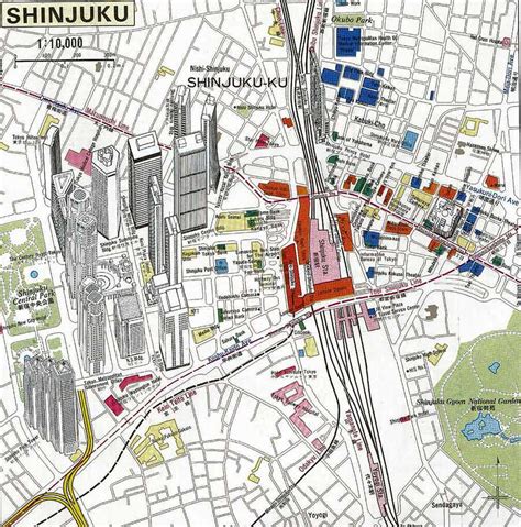 Shinjuku Tourist Map - Shinjuku • mappery