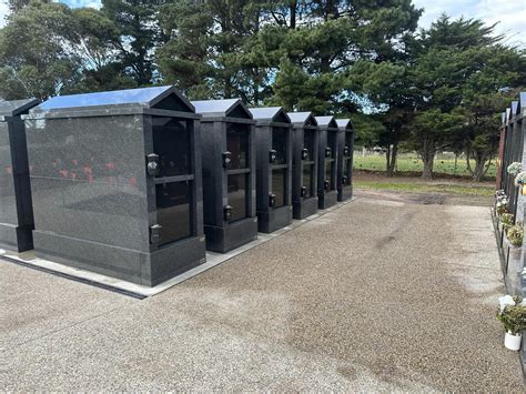 The new above ground crypts - Gippsland Memorial Park