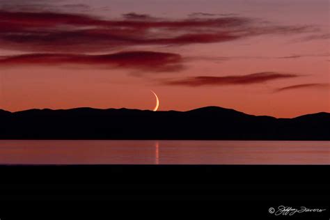 Crescent Moonset - Jeffrey Favero Fine Art Photography