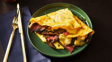 Savory Steak and Mushroom Crepes | Wisconsin Cheese