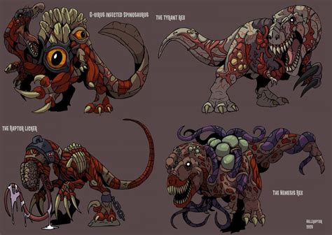 Resident Evil Dinosaurs Updated !! by HellraptorStudios on DeviantArt in 2022 | Fantasy ...