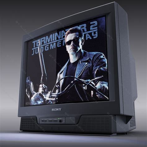 colour tv sony trinitron 3d model