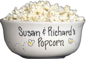 Personalized Ceramic Popcorn Bowl | Get well gifts, Birthday ideas for ...