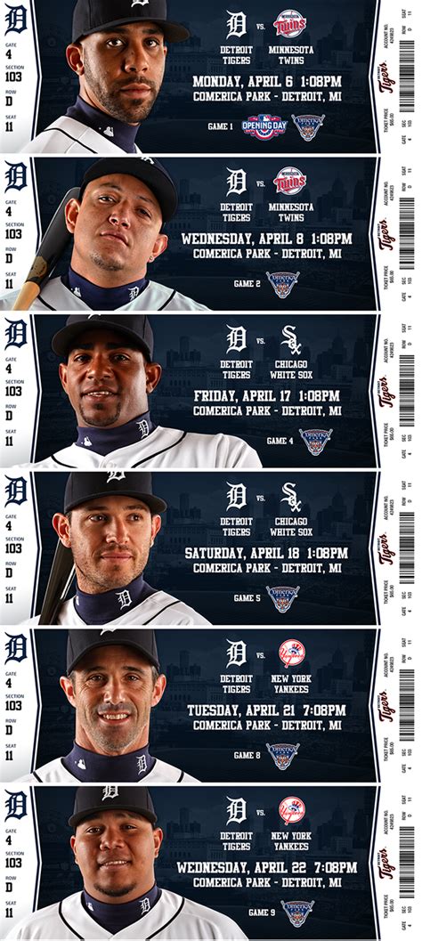 Detroit Tigers - 2015 Season Tickets on Behance Detroit Tigers Tickets, Detroit Sports, Michigan ...