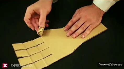 How to make robotic hand with cardboard - YouTube