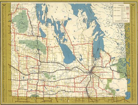 The Province of Manitoba Official Highway Map 1954 (1954) | Flickr