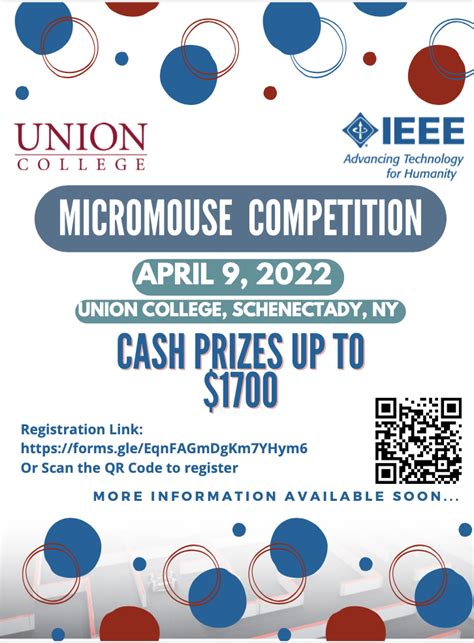 Register – 2022 IEEE-Union College Micromouse Competition