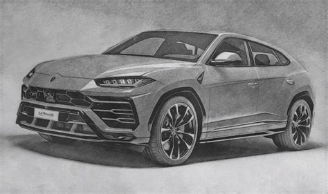 Lamborghini Urus Pencil Drawing | Car drawings, Cool car drawings, Car ...