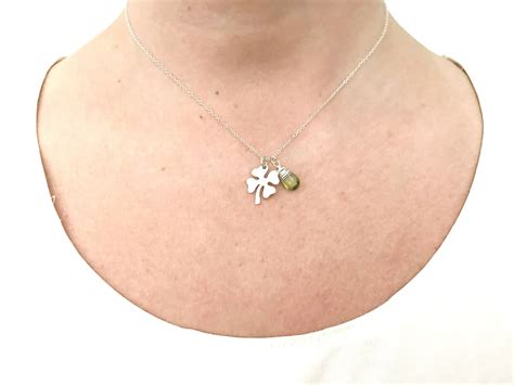 Irish Jewelry Sterling Silver Clover Necklace Silver Four