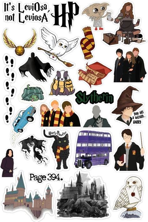 Harry Potter Sticker | Şirin çizim, Sticker tasarımı, Rozet tasarımı