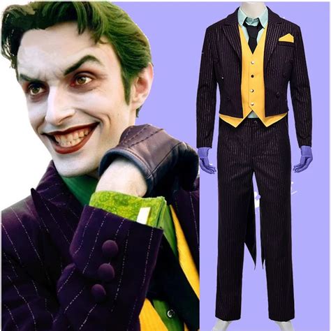 Aliexpress.com : Buy New Batman The Dark Knight Joker Cosplay Costume Adult Halloween Costumes ...